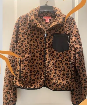 Coco & Shay Fleece Sweater Jacket Size.XS Brown thumbnail 1