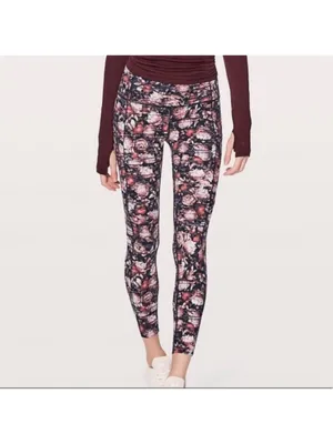$128 Lululemon Wunder Under Hi-Rise Tight *Nulux Peony Multi 8 thumbnail 4