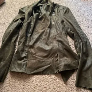 Zara xs asymmetrical‎ zip jacket thumbnail 1