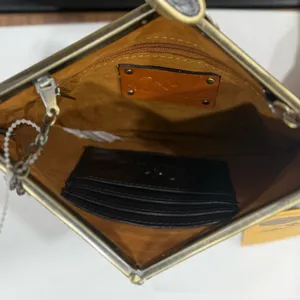 NWT Patricia Nash Asher Frame Clutch Leather Tiger Print Crossbody thumbnail 4