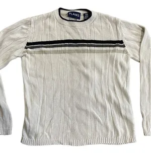 ‎PLANKS cream vintage sweater with stripe XL thumbnail 1