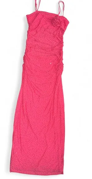 AFRM Hot Pink Dress with Rosette L Size L thumbnail 1
