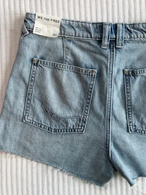 Free People Bettie Sailor Shorts in Light Wash by We The Free Size 30 NWT thumbnail 5