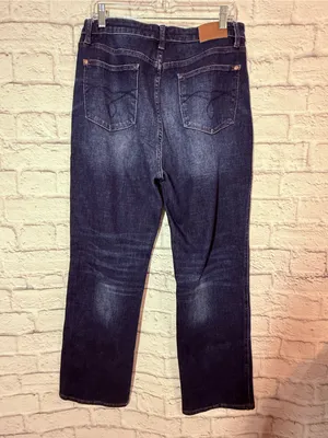 Judy Blue Dark Indigo Button Fly Straight Fit Jeans, 15/32 thumbnail 2