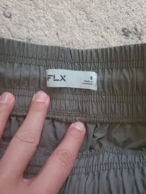FLX Women's Olive Drawstring Elastic Waist Shorts Size Small thumbnail 2