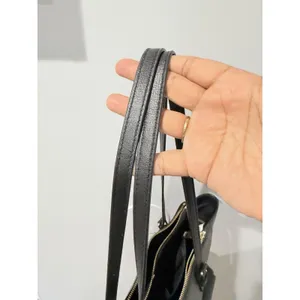 Marc Jacobs Commuter Leather Shoulder Tote Bag Black‎ Gold-Tone Logo Pockets F thumbnail 3