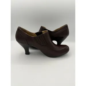 Women’s White Mountain Size 8.5 Brown Leather Heeled MuleS thumbnail 5
