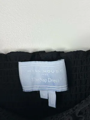 Hill House The Grace Black Mini Texture‎ Nap Dress Women’s Sz S thumbnail 6