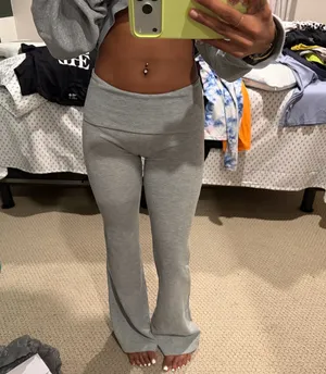 Edikted gray flare pants thumbnail 1