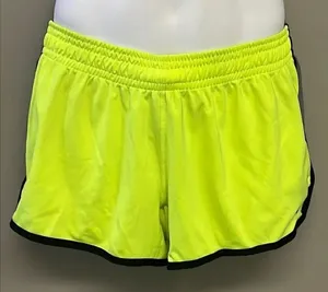 Nike Women’s Dri-Fit Neon Yellow Shorts w/ Elastic Band and Drawstring- Large thumbnail 1