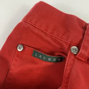 Lauren Ralph Lauren Pants Womens 6‎ Red Chino Pleated High Waist Tapered Twill thumbnail 2