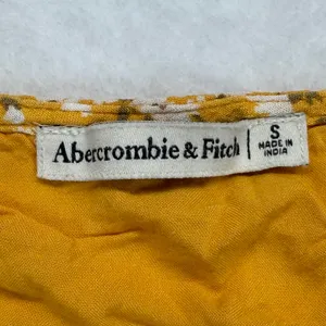 Abercrombie‎ & Fitch Floral Mini Dress V Neck Short Sleeve Yellow Size S thumbnail 5