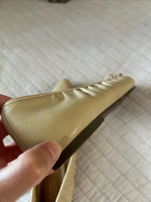 Kelly & Katie nude light tan leather pointed toe bow ballet flats 8 thumbnail 12