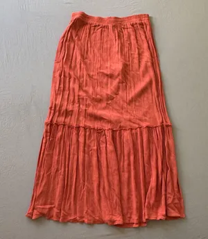 Crepe Tiered Maxi Skirt thumbnail 2