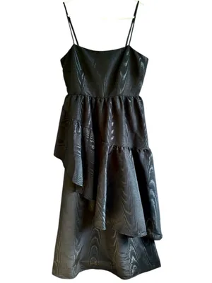 EUC Kate Spade X Target Tiered Midi Dress Black Size Medium thumbnail 2