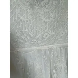 NWT Dolce Vita Kloey Silk Embroidery Dress Ivory Sz S. Formal Bridal cocktail thumbnail 3