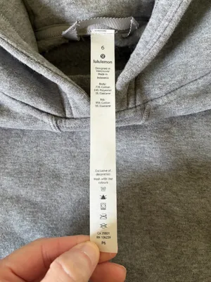Lululemon All Yours Hoodie Fleece Heathered Core Medium Grey Size 6 NWOT thumbnail 6