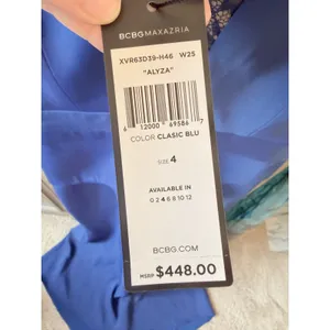 BCBGMAXAZRIA Alyza Gown Womens Classic Blue Size 4 XVR63D39-H46‎ thumbnail 2