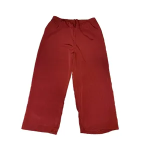 French Laundry Womens Size Large Dress Pants‎ Drawstring Pockets Wide Leg Red thumbnail 4
