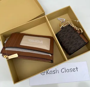 Michael Kors Giftable boxed Coin Pouch and Apple AirPods® Case Gift Set-Brown thumbnail 4