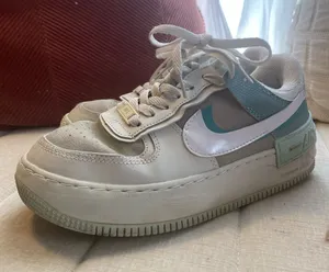 Nike Woman’s Air Force 1 Shadow Blue and Gray thumbnail 1