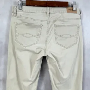 Abercrombie Fitch Women Pants 26 2 Skinny Beige‎ Twill Neutral Capsule Minimal thumbnail 4