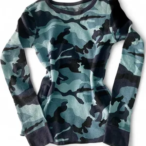 Fruit of the Loom Thermal Camo Long Sleeve Top thumbnail 1