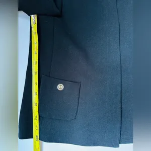 Zara Black Tailored Blazer with Cropped Silhouette Sz XS Lined‎ thumbnail 12