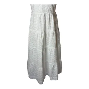 Line &‎ Dot Charlotte Dress Women Small White Eyelet Embroidered Midi NWT Boho thumbnail 10