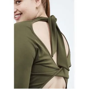 Racquel Back Twist Dress Dark Moss Plus Size 3Xl NW Detailed Tag thumbnail 3