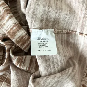 Intermix Celeste Wrap Crop Top Brown Space Dye Long Sleeve V-Neck Tie Side Sz XS thumbnail 5