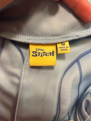 NWT Disney Stitch Graphic Cropped Baseball Jersey sz M thumbnail 3