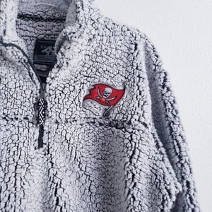 NFL Tampa Bay Sherpa Pullover Sweater Jacket thumbnail 3
