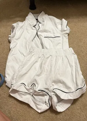 Chelsea Peers Pajama Set White Size XXS thumbnail 1