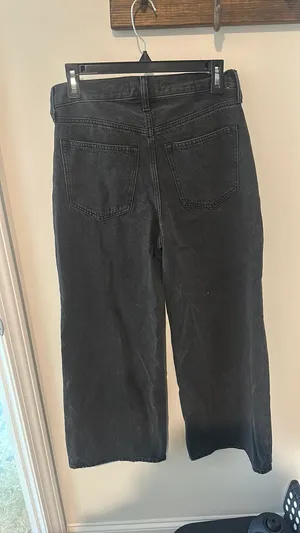 Abercrombie Jeans High-Rise Wide-Leg black thumbnail 3