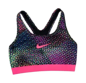 Nike Pro Classic Medium Impact Kaleidoscope Athletic Sports Bra Women's Small thumbnail 1