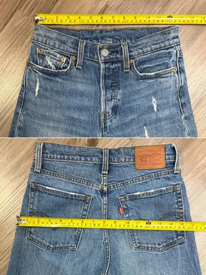 Levi’s Wedgie Straight Jeans 25 Lasting Impression Distressed Raw Hem $98 thumbnail 8
