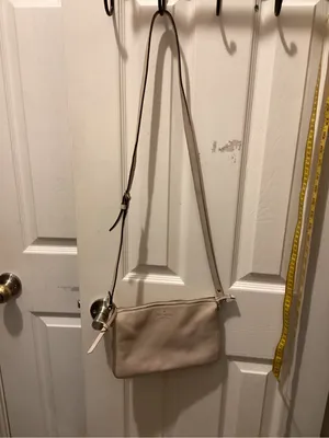 kate spade Pebbled Leather Crossbody in Pale Blush thumbnail 2