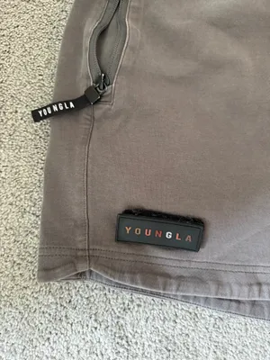 YoungLA Men Shorts Gray Size XL thumbnail 4