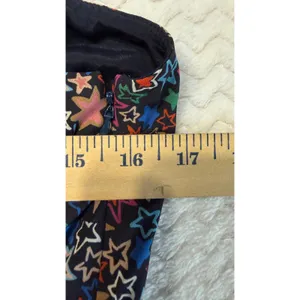 J.Crew Womens One Shoulder Star Print Ruffle Hem Dress Navy Multi Size 4 thumbnail 4