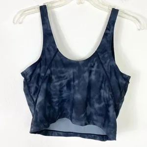 Navy Grey Tie Dye Sporty Tank Top Size M thumbnail 2
