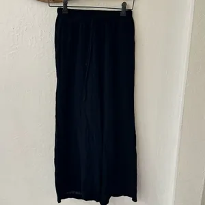 Ally. Fashion Black Cotton Wide Leg Drawstring Pull On Pant AU Size 6 thumbnail 2