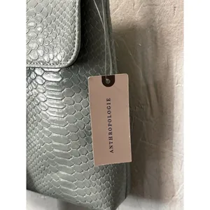 Anthropologie Street Level Real Suede Bag Purse Mint/Menth Designer Professional thumbnail 10