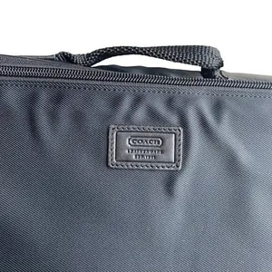 Coach Laptop Tablet Travel Work Bag Black Nylon Office Commuter Minimalist Chic‎ thumbnail 2