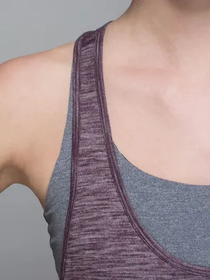 LULULEMON 105 F Singlet in Heathered Black Cherry First Release Sz. 4 thumbnail 3