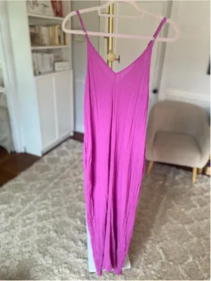 Lovestitch Maroon Gauze Maxi Dress Boho Beach Vaca Resort Lounge Travel Luxury S thumbnail 3