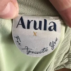 Arula one shoulder flowy Athena cruise semi formal dress thumbnail 3