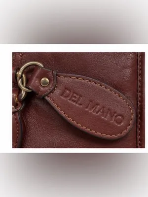 Del Mano Woven Burgundy Brown Structured Satchel Handbag thumbnail 7