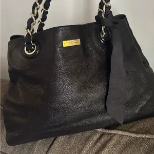 Rare🔥Authentic KATE SPADE Shimmery leather Bow Chain 3 compartments shoulder thumbnail 12