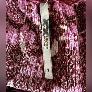 Free People Maxi Dress Tiers Of Joy Floral Boho cottage core maroon purple pink thumbnail 4